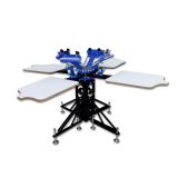 US Stock-4 Color 4 Station Silk Screen printing Machine Printing Press T-shirt Printer