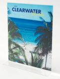 T Shape Plastic Sign Holder (Portrait)-A4