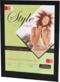 Wall mount vertical Acrylic Holder with permanent black border