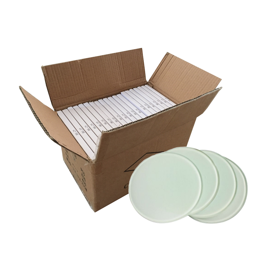 120 Pack Sublimation Personalised Photo Glass Coaster Blanks, 3.9in Round with Foot Pads