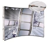 10ft Curved Pop Up Display(Graphic included)-Selflocking Connections