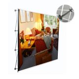 7.5ft Straight Pop Up Display-Spring Connection