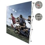 7.5ft Straight Velcro Pop Up Display(Graphic included)-Magnetic Connections
