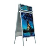 Double Sided Snap Frame Poster Display Stand with Top Board 23.5" x 35.5"(Frame only)