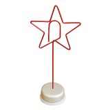 Five-pointed star shaped memo clip holder