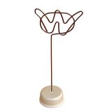 Letter W shaped memo clip holders