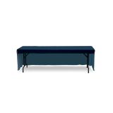 8ft(3)Full Length Sides Table Throws with Customs Dye-sublimation Full Color Printing, Right Corners