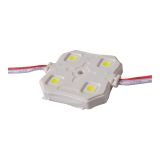 Sample-SMD 5050 Waterproof LED Module (4 LEDs,White light,0.96W,L37 x W37 x H5.8mm)