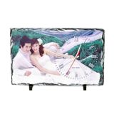 Rectangular Sublimation Photo Slate with Clock (40 x 25CM)