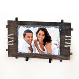 Rectangular Sublimation Photo Slate with Wood Frame (28 x 30CM)