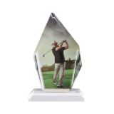 Sublimation Coating Blank Crystal Small Ice Hill Trophy