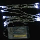 Battery Powered Fairy String Lights 7ft 20 LED 2M, Static + Flash