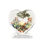 Sublimation Coating Blank Crystal Heart Shape Screen