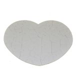 Pearlescent Heart-Shape Sublimation Blank Jigsaw Puzzle Child Toy Heat Transfer