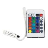 Mini 24 Key IR Remote Controller for RGB 3528 5050 SMD LED Strip Lights 12V 6A