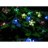 50 LED Solar Powered Peach Blossom String Light, Various Colors