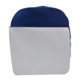 Blue Blank Sublimation Backpack with Heat Transfer Flap for Kids