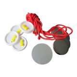 1000pcs Blank 44mm Rope Tie Button Supplies