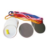 600pcs Blank 75mm Rope Tie Button Supplies