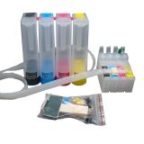 Epson WorkForce WF-7110 DTW / WF-7610 DWF / WF-7620 DTWF / WF-3620 / WF-3640DTWF(for EUR) CISS with Permanent Chip--4 Cartridges(10m), 4 Bottles(100ml)