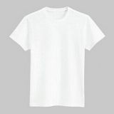Plain White Sublimation Blank Polyester T-Shirt for Women