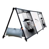 Three Unit Double Sided A Shape Advertising Banner Stand (Only Stand)
