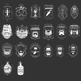 Set of Badges and Stickers Signs Vector Illustrations (Free Download Illustrations)