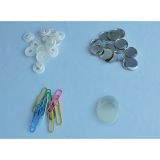 1" 25mm Paper Clips Button Bookmarks Button Supplies Badge Materials 500pcs