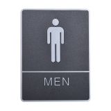 Male, Toilet, Restroom Signs With Braille, ABS New Material