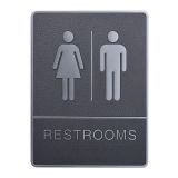 Male/ female, Toilet, Restroom Signs With Braille, ABS New Material