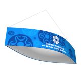 Football Tension Fabric Hanging Sign Tradeshow Display with Graphic