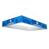 Rectangle Tension Fabric Hanging Sign Tradeshow Display with Graphic