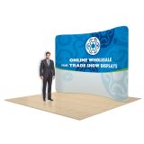 Custom Fabric Graphic for 10ft Curved Back Wall Display (Graphic Only/Single Sided)