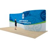 Custom Fabric Graphic for 20ft Serpentine Back Wall Display (Graphic Only/Single Sided)