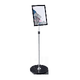 Pedestal Sign Stand Adjustable Height Display Frame