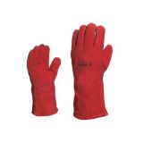 14" Deltaplus Cowhide Welding Gloves For Protect Welder Hands, 1 Pair