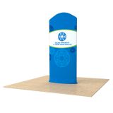 New Allure Fabric Tension Banner Stands with Custom Graphic