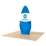 New Allure Fabric Tension Banner Stands with Custom Graphic