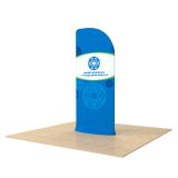 New Allure Fabric Tension Banner Stands with Custom Graphic