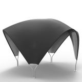 15ft Fabric Tension Tent with Custom Full Corlor Printing Graphic