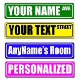 Custom Street Sign - Make Your Own Street Sign, 4" x 18" 
