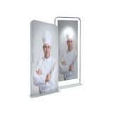 36" Silver EZ Tube Banner Stand with Custom Printing Graphic