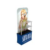 78" Height Back wall Display Rack with Custom Prnting Dye-Sublimation Graphic and Acrylic Layer Board