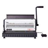 40 Holes Electric Heavy Duty 3:1 Wire Binding Machine With Wire Closer, 130 Sheet Paper Binder Puncher Scrapbook Office