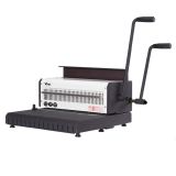 40 Holes Manual Heavy Duty 3:1 Wire Binding Machine With Wire Closer, 200 Sheet Paper Binder Puncher Scrapbook Office