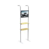 7.5 ft Straight Application Shelves for Fabric Tension Display with 2 Layer (Suitable for 10ft Straight Fabric Tension Wall Use)