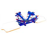 High Quality 4 Color Screen Printing Press Printer Machine Equipment 2 Station DIY T-shirt with Easy Adjusting System