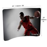 Sample - Mini Curved Fabric Display Wall (Custom Graphics)