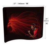 Sample - Mini S Shape Fabric Display Wall (Custom Graphics)