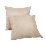 US Stock-CALCA 50 Pack New Sublimation Linen Fabric 3D Sublimation Pillow Case Blanks 17.7in x 17.7in Fashional Cushion Cover Throw Pillow Covers with Invisible Zippers for DTF/HTV Printing